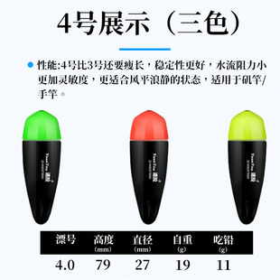 Jacqui Apollo Floating Electronic Luminous Apo Floating Ticket Luminous Double Color Night Fishing Muscle Fishing Floating Sea Fishing Apo Long-cast Floating