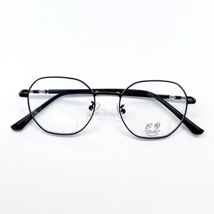 New retro metal open ball anti-blue light glasses Korean fashionable men's and women's glasses frame with myopia 72673