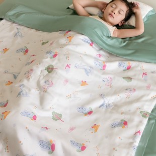 Lyocell Lanjing Tencel Children's Summer Cool Quilt Kindergarten Air-conditioning Quilt Summer Baby Summer Quilt Ice Silk Cool Quilt