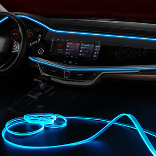[Новое] Трансграничная Автомобильная атмосферная лампа USB красочная холодная лампа APP Голосовая активация оптического волокна атмосферная лампа