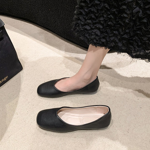 Soft bottom Mary Jane shoes round toe shallow mouth 2025 spring and summer new commuter all-match custom shoes flat women's shoes