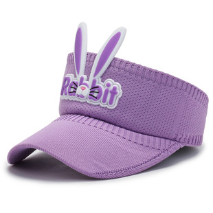 Children's sun hat empty top rabbit sun hat summer girls' sun hat baby peaked cute uv hat wholesale