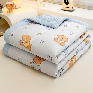 Cartoon Washed Cotton Peas Summer Cool Quilt Class A Children's Air-conditioning Quilt Summer Thin Quilt Summer Gift Summer Quilt Wholesale