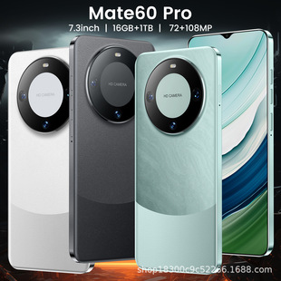 Смартфон mate60Pro Android 8,1, трансграничная Внешняя торговля, 7,3-дюймовый недорогой мобильный телефон, завод в наличии, все-в-одном