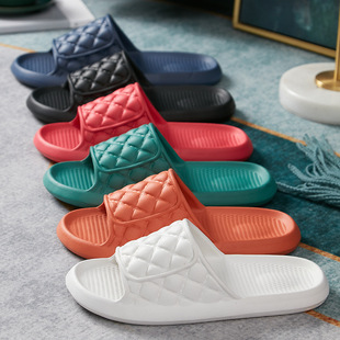 Sandals and slippers indoor home soft bottom excrement feeling home men's slippers summer bath eva female couple non-slip bathroom