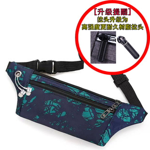 Leisure Outdoor Sports Men's Waist Bag Women's Waterproof Wear-resistant Running Fitness Mobile Phone Change Storage Nylon Oxford Cloth