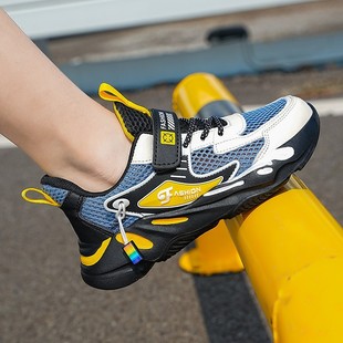 Children's shoes boys net shoes summer new 2025 soft bottom running shoes children's mesh breathable casual sneaker tide