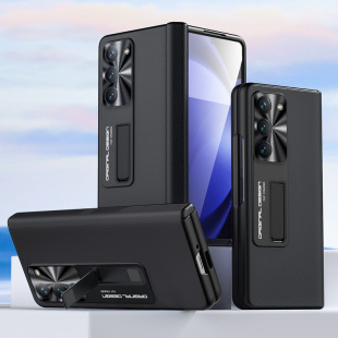 Для Samsung ZFold5 Чехол для мобильного телефона полное покрытие Кожаный чехол Деловой простой Защитный чехол пленка Интегрированный чехол