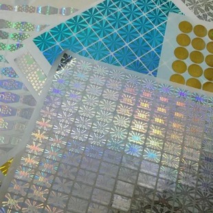 Laser anti-counterfeiting label one-time tearing invalid fragile paper anti-counterfeiting logo anti-counterfeiting code holographic anti-counterfeiting sticker