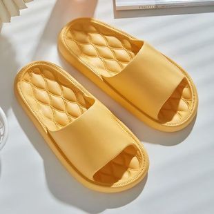 Factory wholesale step excrement feeling slippers women's summer hair generation household quick-drying non-slip bathroom bath sandals thick bottom men's