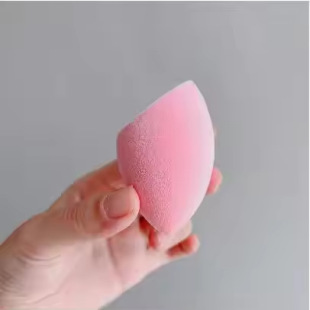 Customized Flocked Beauty Egg Style/Packaging Hydrophilic Powder Puff Wet and Dry Beauty Tool