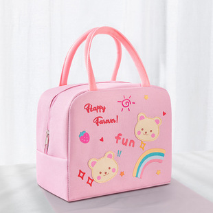 Cute Yellow Duck Insulated Lunch Box Bag Large Capacity Handbag Meal Bag for Office workers with Meal Lunch Bag High Color Value