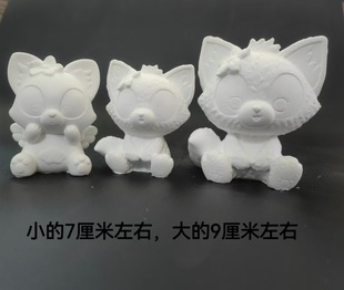 Красные 3D стерео Линна Белль гипсовая кукла для детей белые зародыши окрашенные гипсовые игрушки
