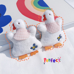 Cartoon Decorative Plush Doll Brooch Parchal Dog Bib Duck Moon Palace Rabbit Bag Pendant Scarf Slippers Accessories