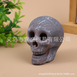 Cross-border Skull Halloween BBQ Fire Ornaments Design Decoration Atmosphere Haunted House Creative Skull Thriller Horror