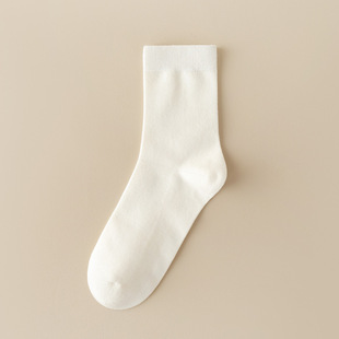 Socks men's autumn and winter warm wool socks solid color men's socks breathable sweat-absorbent antibacterial mid-calf socks business Zhuji socks