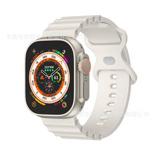 Новый ремешок Apple подходит для силиконового ремешка с восемью пряжками AppleWatch 8 поколения Ultra/4567 Marine.
