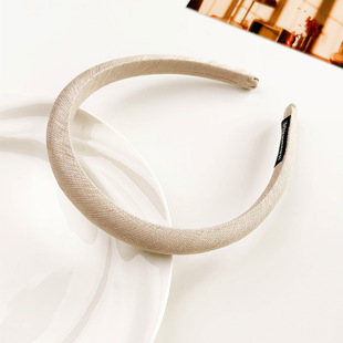 Korean-style Ins Solid Color Fabric Hair Hoop Summer Fresh Style Thin Edge Pressure Hair Hoop Daily Basic All-match Hair Accessories for Women
