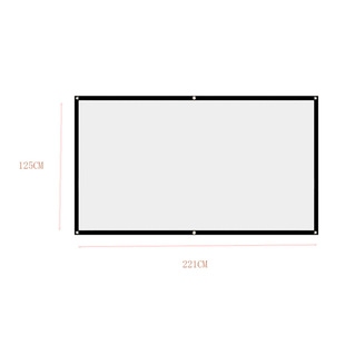 Simple Folding Projection Curtain Polyester Material Soft Curtain Portable Hd Mini Projector Movie Curtain