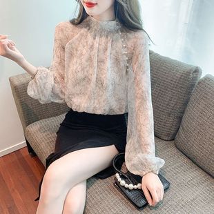 Chiffon Shirt Women's Autumn 2025 New Women's Elegant Small Shirt Fashion Western Style Fashionable Long Sleeve Early Autumn Women's Top