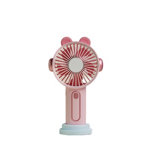 Mini rechargeable usb fan cartoon portable large wind power small electric fan student hand holding small fan
