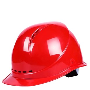 Construction site helmet European-style thickened abs anti-smashing breathable FRP building safety helmet factory wholesale printing