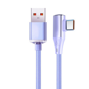 Jingyao 120W Super Fast Charging Typec Data Line Elbow for Huawei Glory vivoppo Charging Line Cross Border