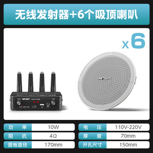 Wireless Bluetooth Wall-Mounted Audio Shop Speaker Speaker Embedded Ceiling Hanging Wall Commercial