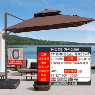 Outdoor umbrellas courtyard umbrella terrace balcony open-air stall large sun umbrella shed villa garden outdoor Luo wholesale