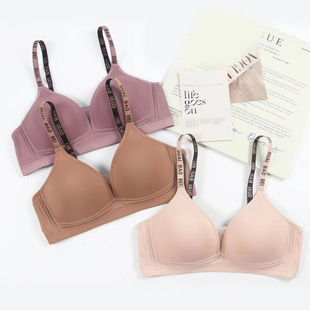 New glossy seamless underwear women's wireless thin plus size comfortable breathable top support push up women's bra in stock