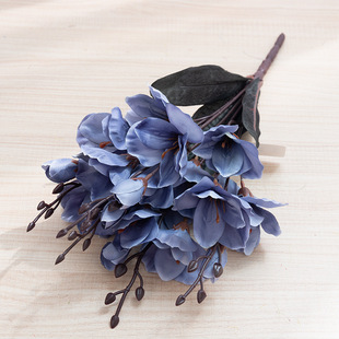 Factory wholesale artificial flower Magnolia orchid Phalaenopsis bouquet wedding hall flower arrangement home table decoration fake flowers