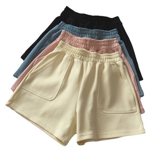 Candy Color Summer Casual Sports Shorts Women's Loose Home Pajama Pants Running Comfortable High Waist Yoga Hot Pants for Outer Wear