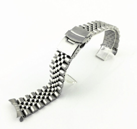 Non-logo solid stainless steel five-plant quick release strap fine SKX009 series steel belt 18/19/20/21/22mm
