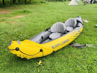 Amazon Single Double Kayak Надувная лодка Рыбацкая лодка Толстая резиновая лодка Каноэ Дрейфующая лодка
