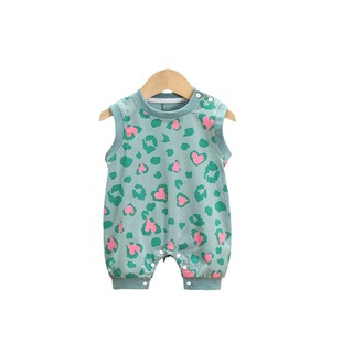 Baby's Summer Clothes Sleeveless Cute Baby Girl's Thin Breathable One-piece Clothes for Newborns Full Moon Super Cute Short Climbing