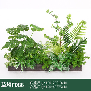 Simulation of green plants, landscaping, bonsai, fake trees, indoor stairs, corner decoration, window, porch, plant simulation trees