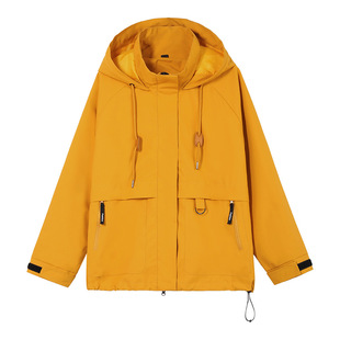 The Story of Rose Liu Yifei Huang Yimei with Outdoor Windproof Waterproof Overcoat Mountaineering Clothes Women's Fashion