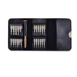 25-in-one multi-use 1 leather case screwdriver set combination watch mobile phone notebook disassembly repair tool