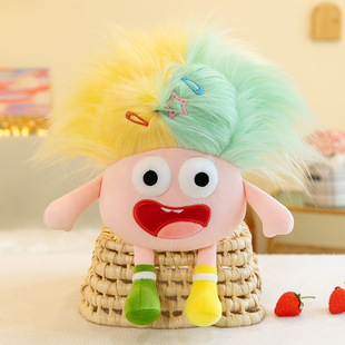 Online celebrity dopamine ugly cute plush toy doll wholesale cross-border new eye-Breaking Crazy Ragdoll funny doll