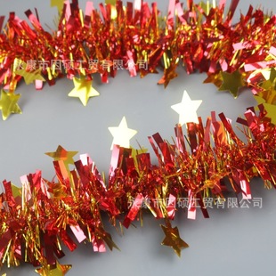 Five-pointed star wool madder new Christmas New Year's Eve party wedding celebration holiday decoration star color stripe flower