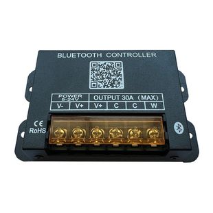 Bluetooth APP Двухцветный контроллер температуры Контроллер цветовой температуры Bluetooth синхронный бесполюсный затемненный цвет высокая мощность 30A