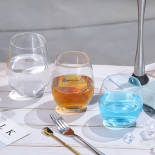 Transparent Cup ins style glass water cup creative Net Red personality fashion simple household tea cup coffee cup