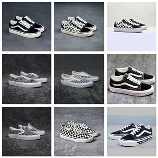 Pure original Anaheim OLD SKool AUT ERA Vault OG chessboard Plaid canvas shoes sports men and women