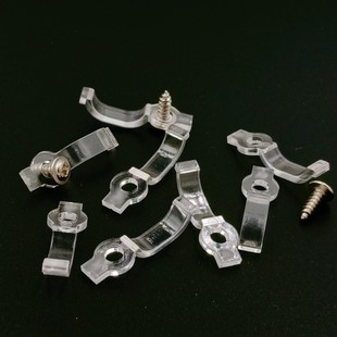 LED bare plate sleeve silicone lamp with fixing clip 8mm 10mm 12MM transparent rubber buckle