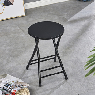 Chair Home Foldable Backrest Stool Dining Chair Outdoor Portable Simple Bench Dormitory Rental Room Hugh Huageng