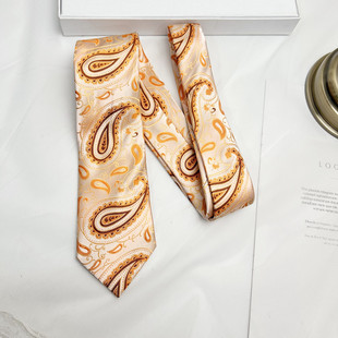 European and American Retro Paisley Cashew Flower 7cm Tie Gao Weimi Dress Business Casual Groom Wedding Tie Men