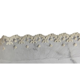 in stock transparent mesh cotton embroidery lace lace factory direct sweet wind wave edge clothing accessories barcode