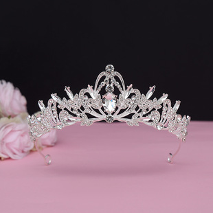 Internet Celebrant Baroque Vintage Black Luxury Crown Bride Tiara Wedding Dress Wedding Accessories Birthday Female Crown 20