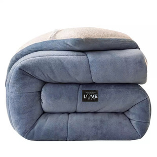 Winter lamb fleece winter quilt thickened warm fleece-lined quilt core double quilt mattress winter single dormitory bed