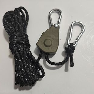 Outdoor supplies camping windproof rope bold reflective canopy wind rope drawstring pulley regulator lifting rope tensioner